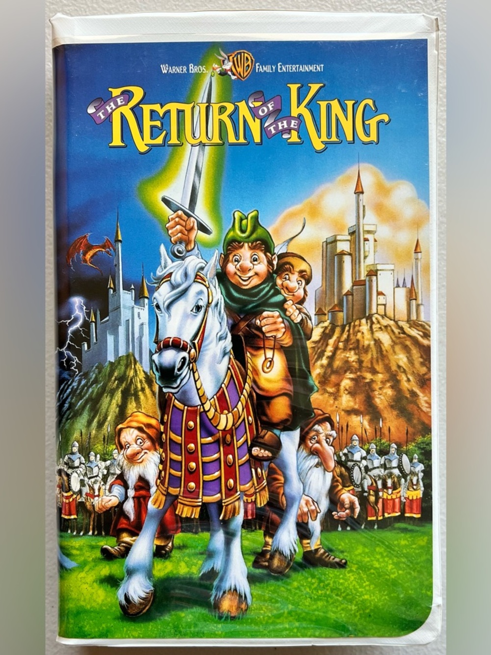 The Return of the King Clamshell VHS WB 2001 Animated Film Tested